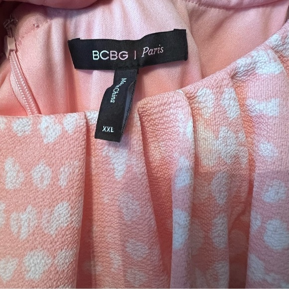 BCBG Paris Women's Off the Shoulder Maxi Dress, Sandy Dots,Size:XXL spring party - Picture 12 of 12